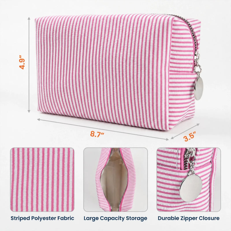 Custom Makeup Bag – Personalized  Best Friend Birthday Gifts For Women, Besties, Sisters, BFF – Beautiful Strong And Loved