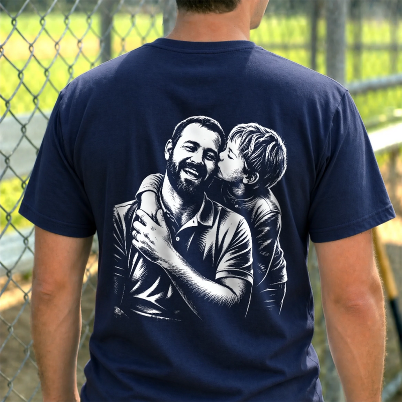 Custom Photo T-shirt - Personalized Father's Day Gifts For Dad, Grandpa - Dad Means Everything