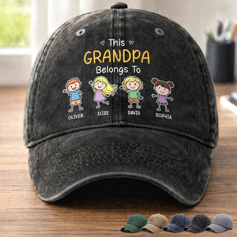 Custom Cap - Personalized Father's Day Gifts For Dad, Grandpa - Built Strong, Raised Better