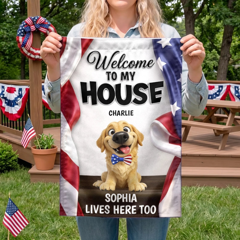 Custom Flag - Personalized America 250th Anniversary Gifts For Dog Lovers, Dog Dad And Mom - Proud Patriotic Paws