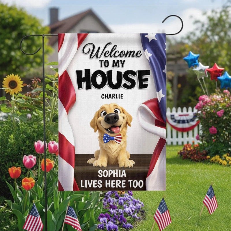 Custom Flag - Personalized America 250th Anniversary Gifts For Dog Lovers, Dog Dad And Mom - Proud Patriotic Paws