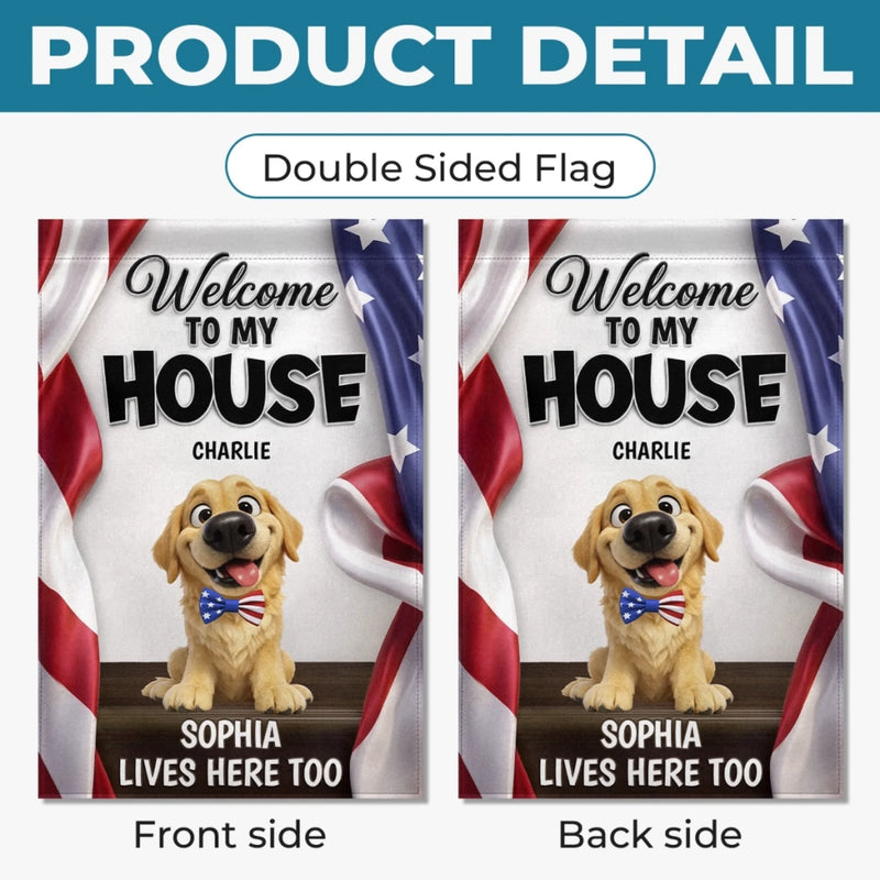 Custom Flag - Personalized America 250th Anniversary Gifts For Dog Lovers, Dog Dad And Mom - Proud Patriotic Paws
