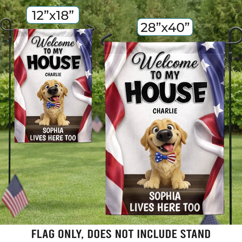 Custom Flag - Personalized America 250th Anniversary Gifts For Dog Lovers, Dog Dad And Mom - Proud Patriotic Paws