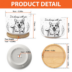 Custom Photo Home Decor Ceramic Plant Pot -  Personalized Pet Memorial Sympathy Gifts For Dogs, Cats - Forever Loved Never Forgotten