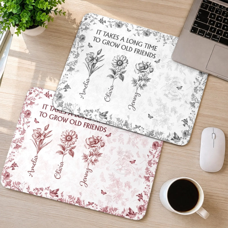 Custom Charging Mat - Personalized Best Friend Birthday Gifts For Her, Women, Besties, Sisters, BFF - Friends For Life Forever
