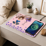 Custom Charging Mat - Personalized Best Friend Birthday Gifts For Women, Besties, Sisters, BFF, Family, Yourself - My Little Heartbeat Forever