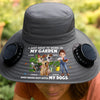 Custom Hat With Fans Solar Power - Personalized Garden Gifts For Gardeners, Dog Lovers, Dog Dad And Mom - My Ultimate Furry Gardening Crew