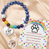 Custom Photo Rainbow Bridge Bracelet - Personalized Pet Memorial Sympathy Gifts For Dogs, Cats - Always In My Heart - Pet Memorial Gift