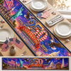 Custom Table Runner - Personalized America 250th Anniversary Gifts For Mom, Dad, Brother, Sister, Kids - Hearts Full Of Pride