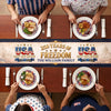 Custom Table Runner - Personalized America 250th Anniversary Gifts For Mom, Dad, Brother, Sister, Kids - Proud Hearts Rise High