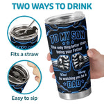 Custom Tumbler - Personalized Father's Day Birthday Gifts For Son - Watching You Grow Brings Me Joy