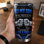 Custom Tumbler - Personalized Father's Day Birthday Gifts For Son - Never Stop Believing In Yourself