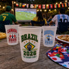 Custom International Soccer Tournament Party Cups - Personalized Birthday Gifts For Soccer Lovers, Sports Fans, Sports Lovers - Blessed With Great Football Vibes