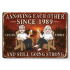 Custom Home Decor Metal Sign - Personalized Anniversary Wedding Gifts For Husband And Wife, Him And Her - Crazy Together Since Forever