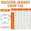 Custom Women's USA 2026 Jersey Crop Tee - Personalized Birthday Gifts For Soccer Lovers, Sports Fans, Sports Lovers - Chasing Goals, Making History