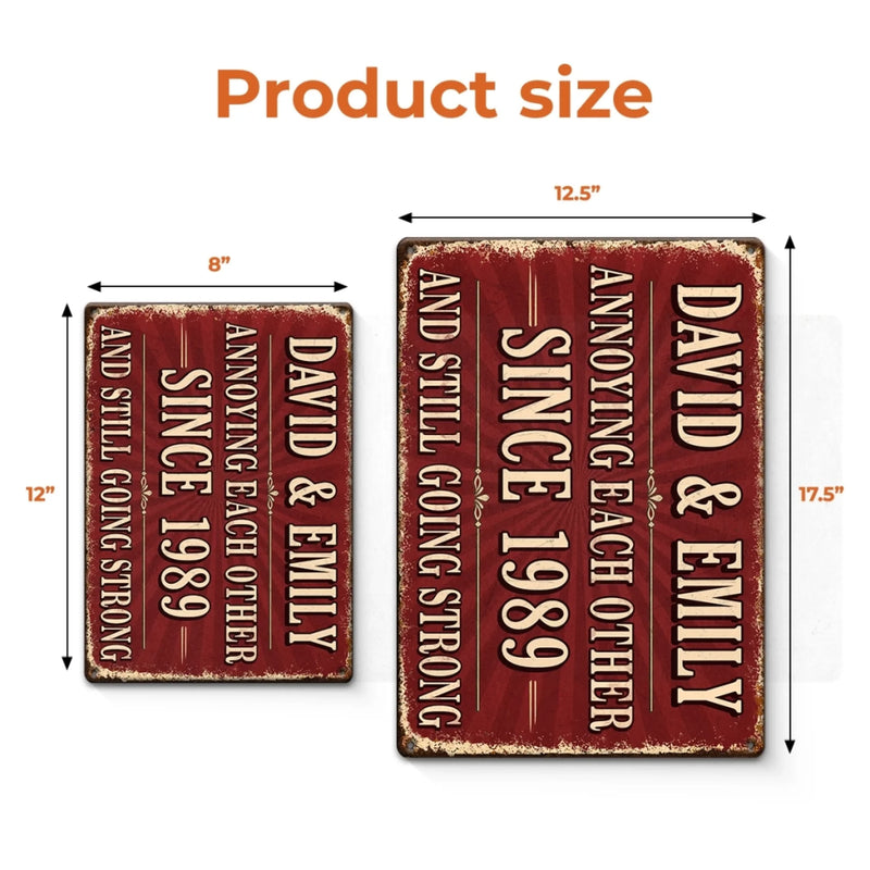 Custom Home Decor Metal Sign - Personalized Anniversary Wedding Gifts For Husband And Wife, Him And Her - Our Forever Rugged Love Bond