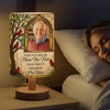 Custom Photo Linen Bedside Table Lamp - Personalized Memorial Sympathy Gifts For Loss Of Mom, Dad - Always Loved Never Forgotten