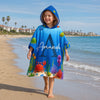 Custom Poncho Beach Towel - Personalized Summer Vacation And Travel Gifts For Women, Men, Kids - My Little Underwater Kingdom