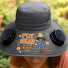Custom Hat With Fans Solar Power - Personalized Birthday Garden Gifts For Gardeners - Living My Happiest Earthy Dream