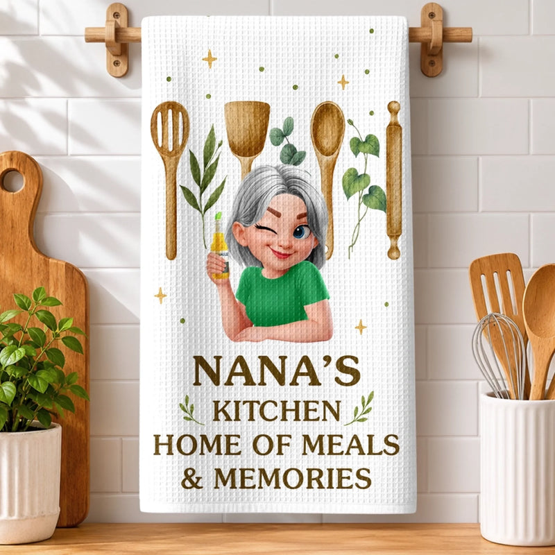 Custom Kitchen Towel - Personalized Birthday Gifts For Her, Mom, Grandma - Welcome To My Sweet Oasis