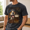 Custom Photo Washed Cotton T-shirt - Personalized Birthday Gifts For Dog Cat Lovers, Dog Dad And Mom, Cat Owners - The Professional Snack Inspector