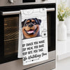Custom Kitchen Towel - Personalized Birthday Gifts For Dog Cat Lovers, Dog Dad And Mom, Cat Owners - Master Of The Kitchen Stare