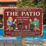 Custom Home Decor Metal Sign - Personalized  Summer Vacation And Travel Gifts For Husband And Wife, Him And Her - Good Times Never Get Old