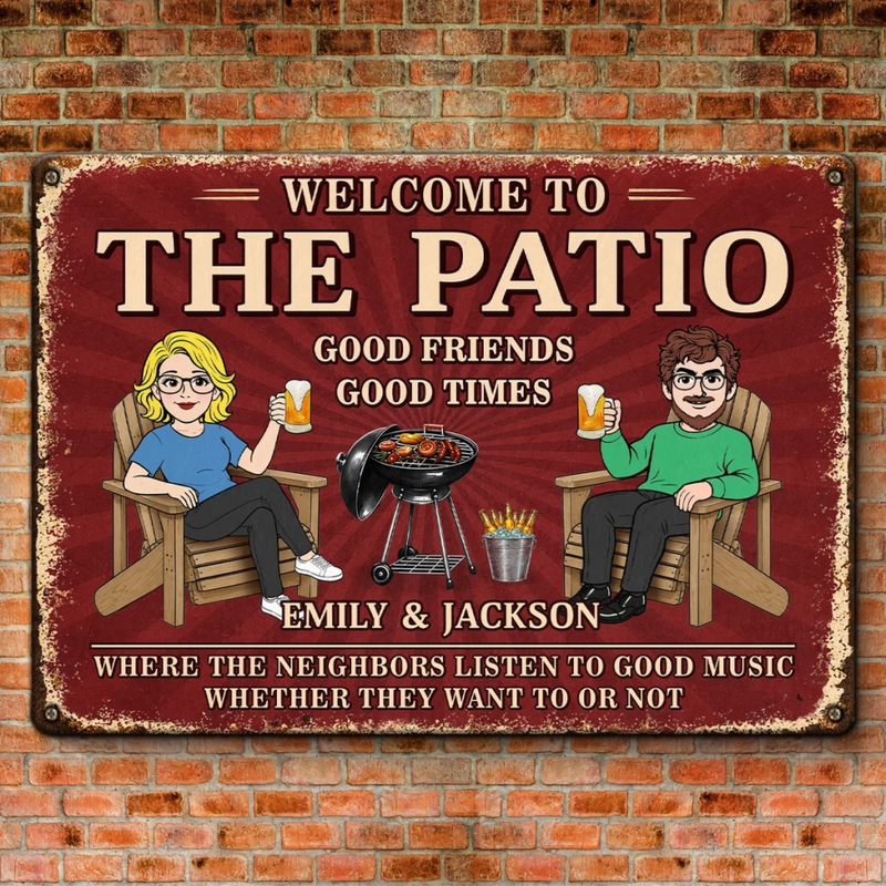 Custom Home Decor Metal Sign - Personalized  Summer Vacation And Travel Gifts For Husband And Wife, Him And Her - Good Times Never Get Old