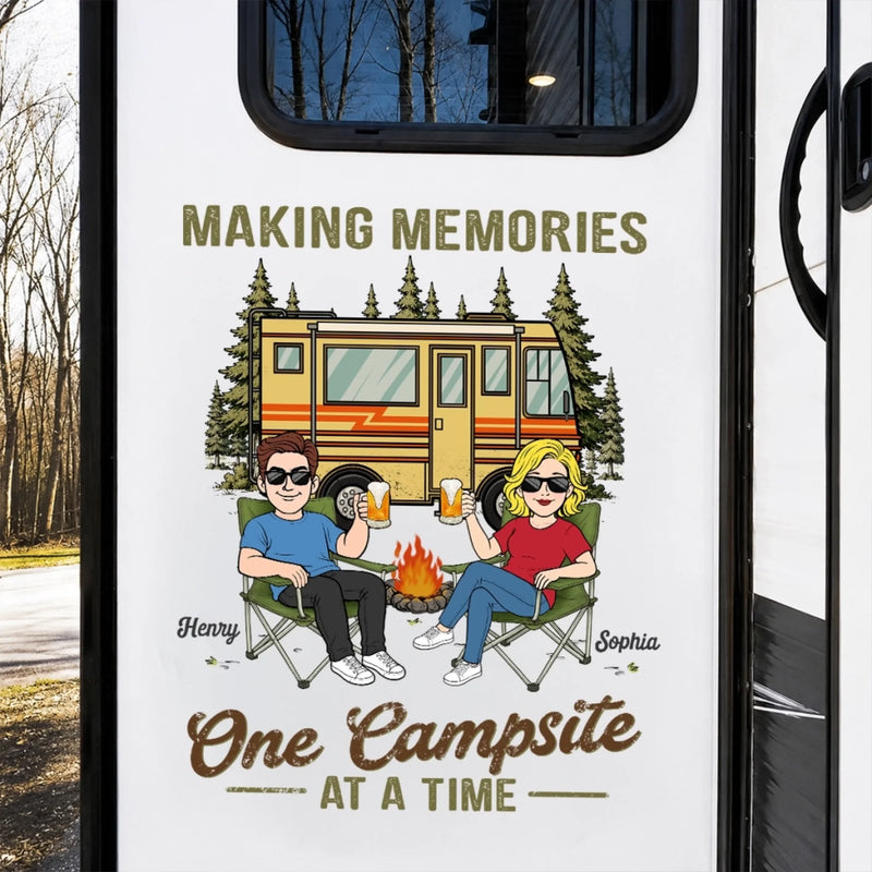 Custom RV Decal - Personalized Anniversary Wedding Camping Gifts For Campers, Husband And Wife, Him And Her - You Me Outdoors