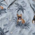 Custom Photo Dog Vibes And Beach Tides - Dog & Cat Personalized Custom Unisex Tropical Hawaiian Aloha Shirt - Summer Vacation Gift, Gift For Dog Lovers