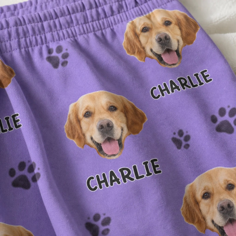 Custom Photo Pawsome Christmas Vibes! - Dog & Cat Personalized Custom Pajama Pants - Christmas Gift For Dog Lovers, Pet Owners