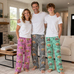 Custom Photo Pawsome Christmas Vibes! - Dog & Cat Personalized Custom Pajama Pants - Christmas Gift For Dog Lovers, Pet Owners