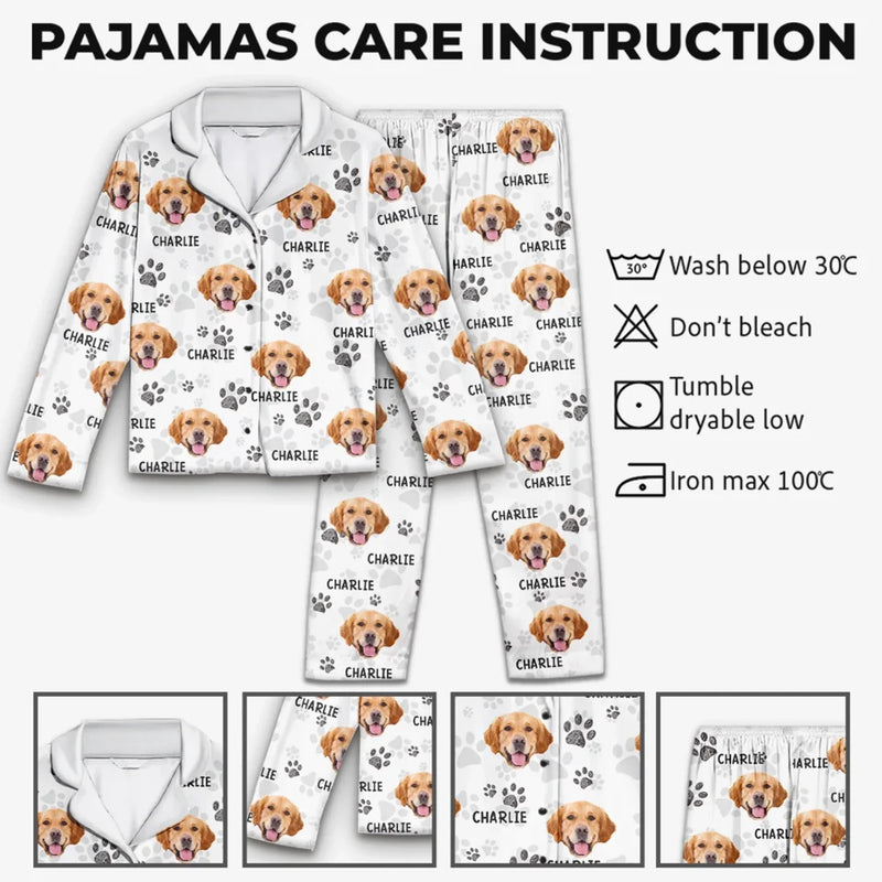 Custom Photo Pawsome Christmas Vibes! - Dog & Cat Personalized Custom Pajama Pants - Christmas Gift For Dog Lovers, Pet Owners