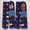 Custom Crew Socks - Personalized Bookish Gifts For Book Lovers, Bookworms, Readers, Dog Lovers, Dog Mom - Read More, Worry Less