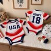 Custom Germany World Football Baby Jersey Bodysuit - Personalized Baby Shower, Gender Reveal Gifts For New Moms, New Dads, Football Lovers - Youngest Eagle On The Pitch