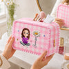 Custom Ruffle Makeup Bag - Personalized Best Friend Birthday Gifts For Women, Besties, Sisters, BFF, Family, Yourself - Because I Deserve It