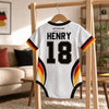 Custom Portugal World Football Baby Jersey Bodysuit - Personalized Baby Shower, Gender Reveal Gifts For New Moms, New Dads, Football Lovers - Future Soccer Legend