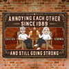 Custom Home Decor Metal Sign - Personalized  Anniversary Wedding Gifts For Husband And Wife, Him And Her - Stuck With You