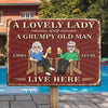 Custom Home Decor Metal Sign - Personalized  Anniversary Wedding Gifts For Husband And Wife, Him And Her -  Our Real Life Sitcom