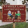 Custom Home Decor Metal Sign - Personalized  Anniversary Wedding Gifts For Husband And Wife, Him And Her -  Our Real Life Sitcom