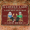 Custom Home Decor Metal Sign - Personalized  Anniversary Wedding Gifts For Husband And Wife, Him And Her -  Our Real Life Sitcom