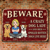 Custom Home Decor Metal Sign - Personalized  Birthday Gifts For Dog Lovers, Dog Dad And Mom - Welcome To Our Furry Madhouse