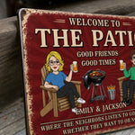 Custom Home Decor Metal Sign - Personalized  Summer Vacation And Travel Gifts For Husband And Wife, Him And Her - Good Times Never Get Old