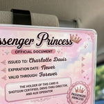 Custom Photo Acrylic Car Visor Clip - Personalized Anniversary Wedding Gifts For Wife, Girlfriend - Certified Princess On Board