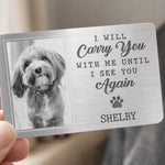 Custom Photo Aluminum Wallet Card - Personalized Pet Memorial Sympathy Gifts For Dog Lovers - They Lived, They Loved, They Purred