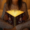 Custom Foldable LED Magic Book Lamp - Personalized Bookish Gifts For Book Lovers, Bookworms, Readers - So Many Books, So Little Time