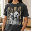 Custom Photo Washed Cotton T-shirt - Personalized Birthday Gifts For Dog Cat Lovers, Dog Dad And Mom, Cat Owners - Proud Dog Mama