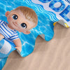 Custom Photo Beach Towel - Personalized Summer Vacation And Travel Gifts For Family, Kids - Sun Sand And Smiles