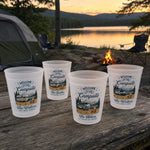 Custom Party Cups - Personalized Birthday Camping Gifts For Campers - Happy Camper For Life