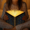 Custom Foldable LED Magic Book Lamp - Personalized Bookish Gifts For Book Lovers, Bookworms, Readers - Lost In Stories